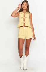 Baxter Yellow Gingham Top