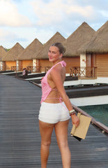 Leo White Micro Shorts