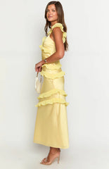 Evan Yellow Maxi Dress