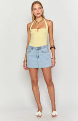 Eloisa Yellow Halter Top