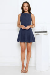 Greatness Girl Mini Dress Navy