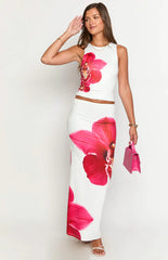 Payge White Orchid Maxi Skirt