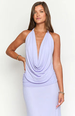 Rozie Purple Mesh Top