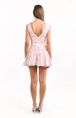 Effie Pink Floral Mini Dress