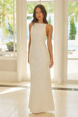 Tidepool Dreams Maxi Dress Cream