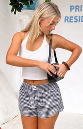 Baxter Black Gingham Shorts