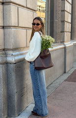 Percy Cream Cable Knit Cardigan