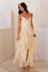 Sun Shining Through Maxi Dress Yellow