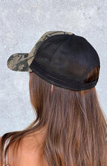 Beginning Camo Print Pony Club Trucker Cap