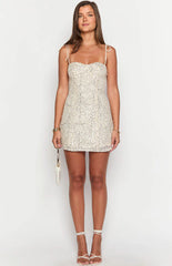 Penny Lane Silver Sequin Mini Dress