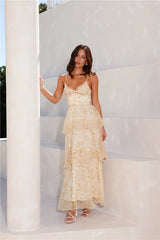 Sun Shining Through Maxi Dress Yellow