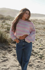 Bea Pink Striped Sweater