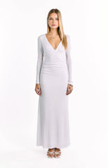Grayson White Long Sleeve Maxi Dress