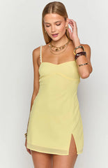 Mia Yellow Mini Dress