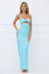 Meet The Queen Maxi Dress Aqua