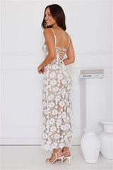Bellerose Lace Maxi Dress White