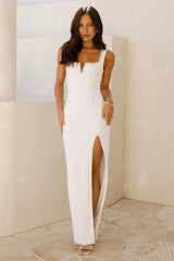Exotic Soirée Maxi Dress White