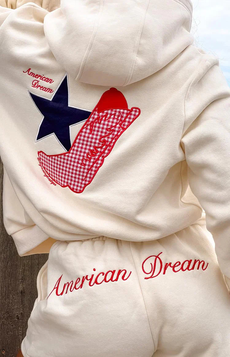 Cream American Dream Hoodie