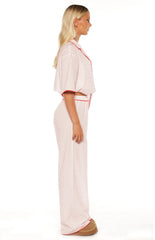 Alexea Pink Stripe Pajama Pants