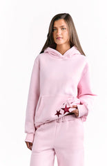 Beginning Pink Burgundy Star Hoodie