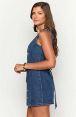 Isla Dark Wash Denim Mini Dress
