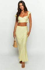 Anna Yellow Maxi Skirt