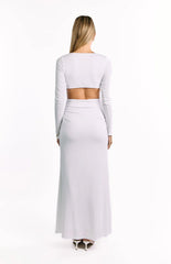 Grayson White Long Sleeve Maxi Dress